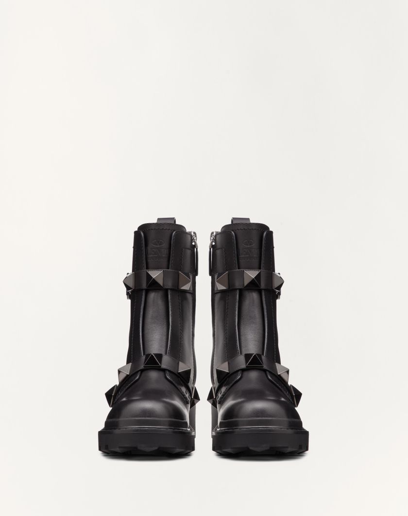 ROMAN STUD CALFSKIN COMBAT BOOT WITH TONAL STUDS 40MM - Image 3